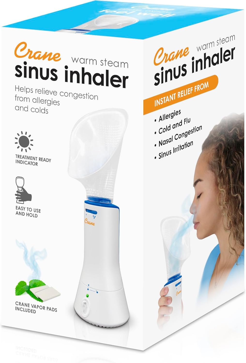 CRANE Personal Steam Inhaler for Sinus, Congestion & Cold Relief