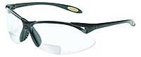 UVEX by Honeywell A952 Reader/Magnifier Series Black Frame, +2.5 Diopter Clear Lens with Anti-Scratch Hardcoat