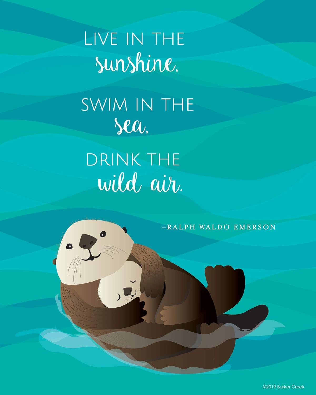 Barker Creek Set of 4 Inspirational 8 x 10 Art Prints