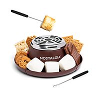 NOSTALGIA Indoor Electric Tabletop S'mores & Fondue Maker