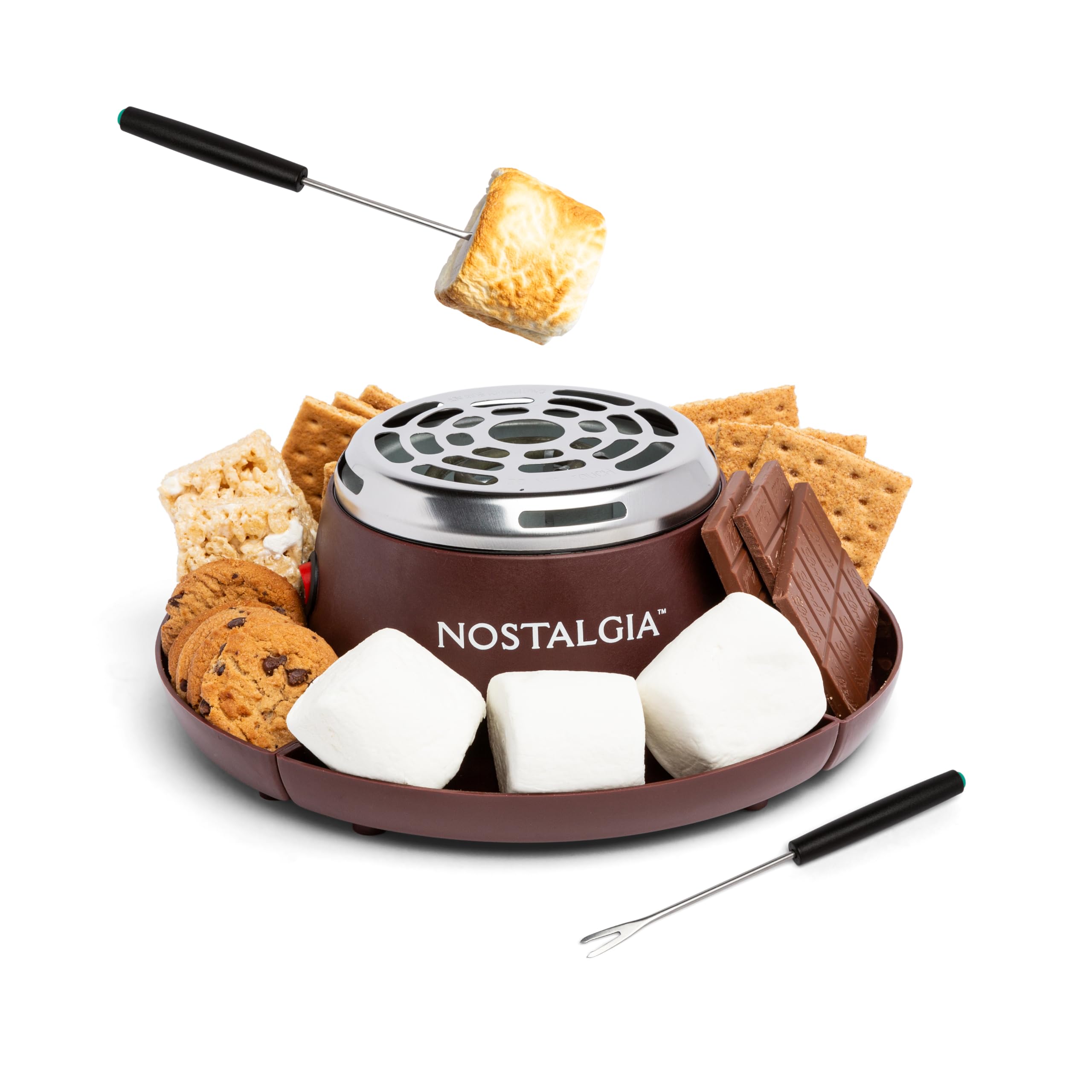 NOSTALGIA Indoor Electric Tabletop S'mores & Fondue Maker