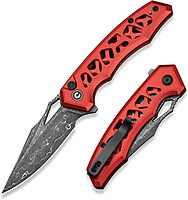 CIVIVI Anaaki Folding Pocket Knife 2.98\" Nitro-V Blade Aluminum Skeletonized Handle
