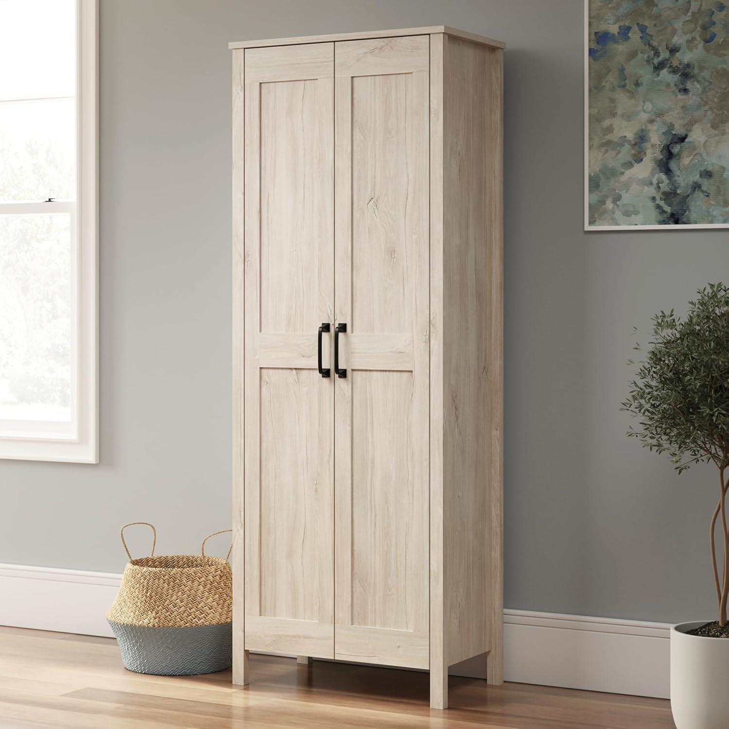 Sauder Select 72inH 2-Door Storage Cabinet