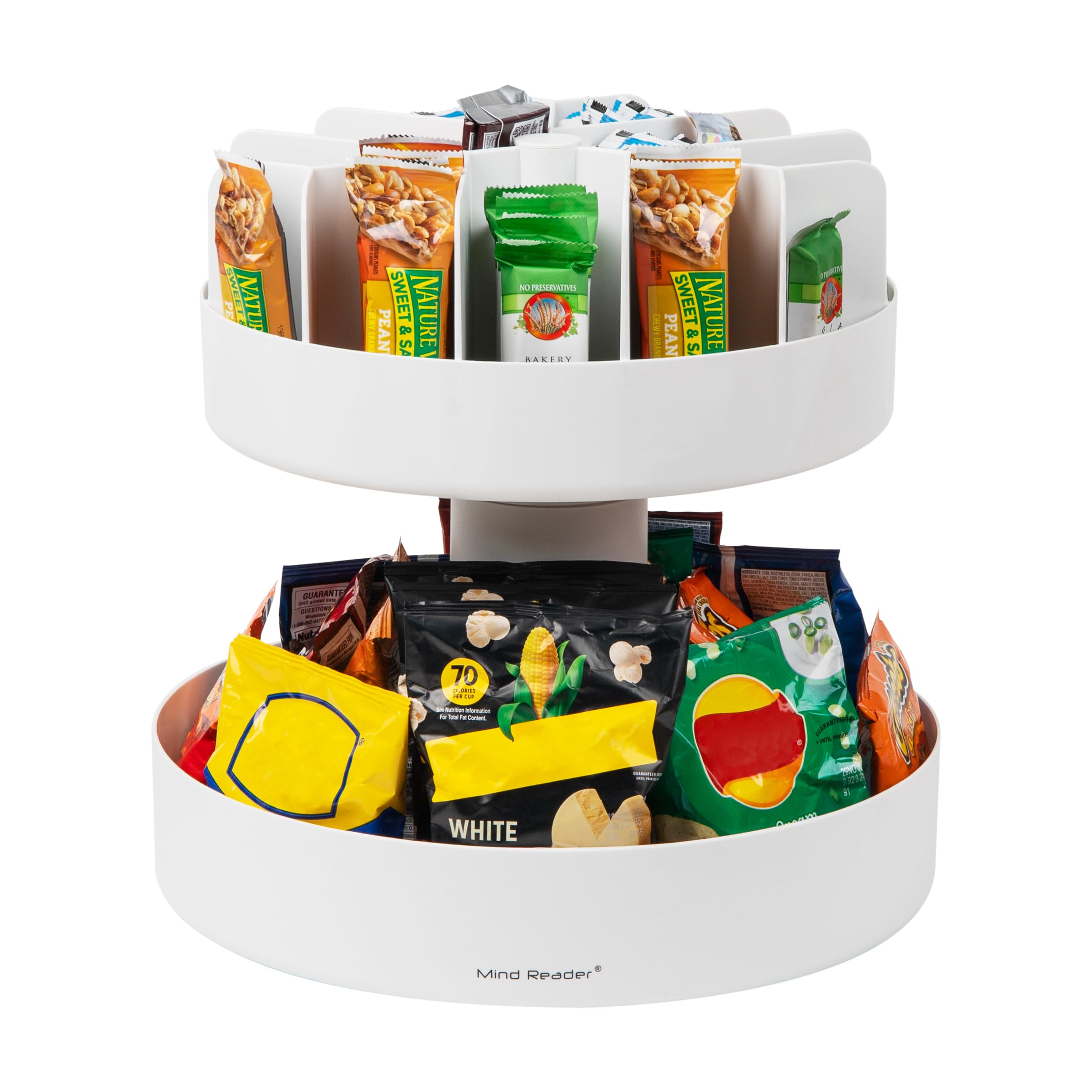 Mind Reader Rotating Snack Carousel Countertop Organizer