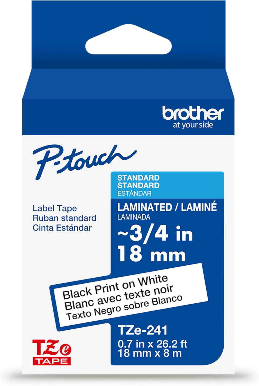 Brother Genuine P-touch TZe-241 Laminated Label Tape