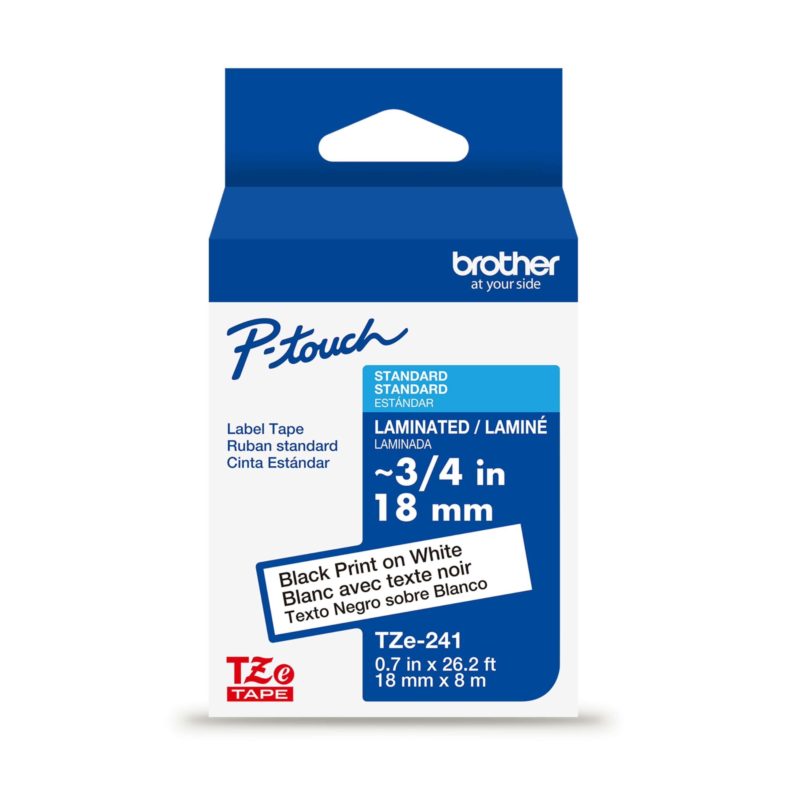 Brother Genuine P-touch TZe-241 Laminated Label Tape