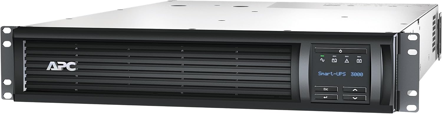 APC by Schneider Electric Smart-UPS 3000VA LCD RM 2U 120V with Network Card - SMT3000RM2UNC