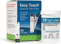 EasyTouch Blood Glucose Test Strips, 50 Count