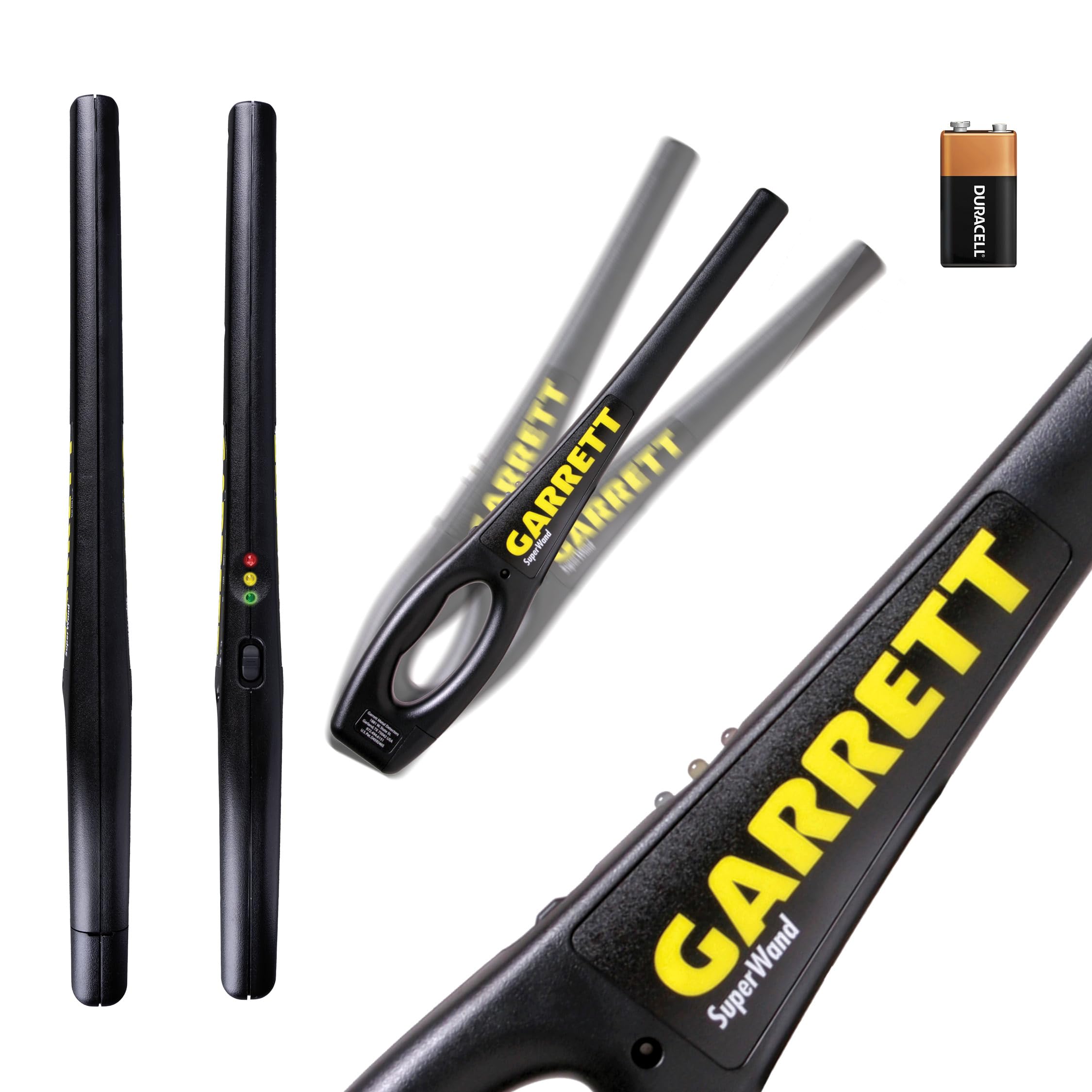 Garrett SuperWand Metal Detector for Adults, Professional, Made in The USA, Security Wand, Scans All Metals