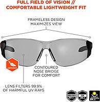 ERGODYNE Skullerz SAGA Frameless Safety Glasses