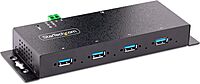 StarTech.com 4-Port Industrial USB 3.0 5Gbps Hub, Rugged USB Hub with ESD Protection, DIN/Wall/Desk Mountable USB-A Hub