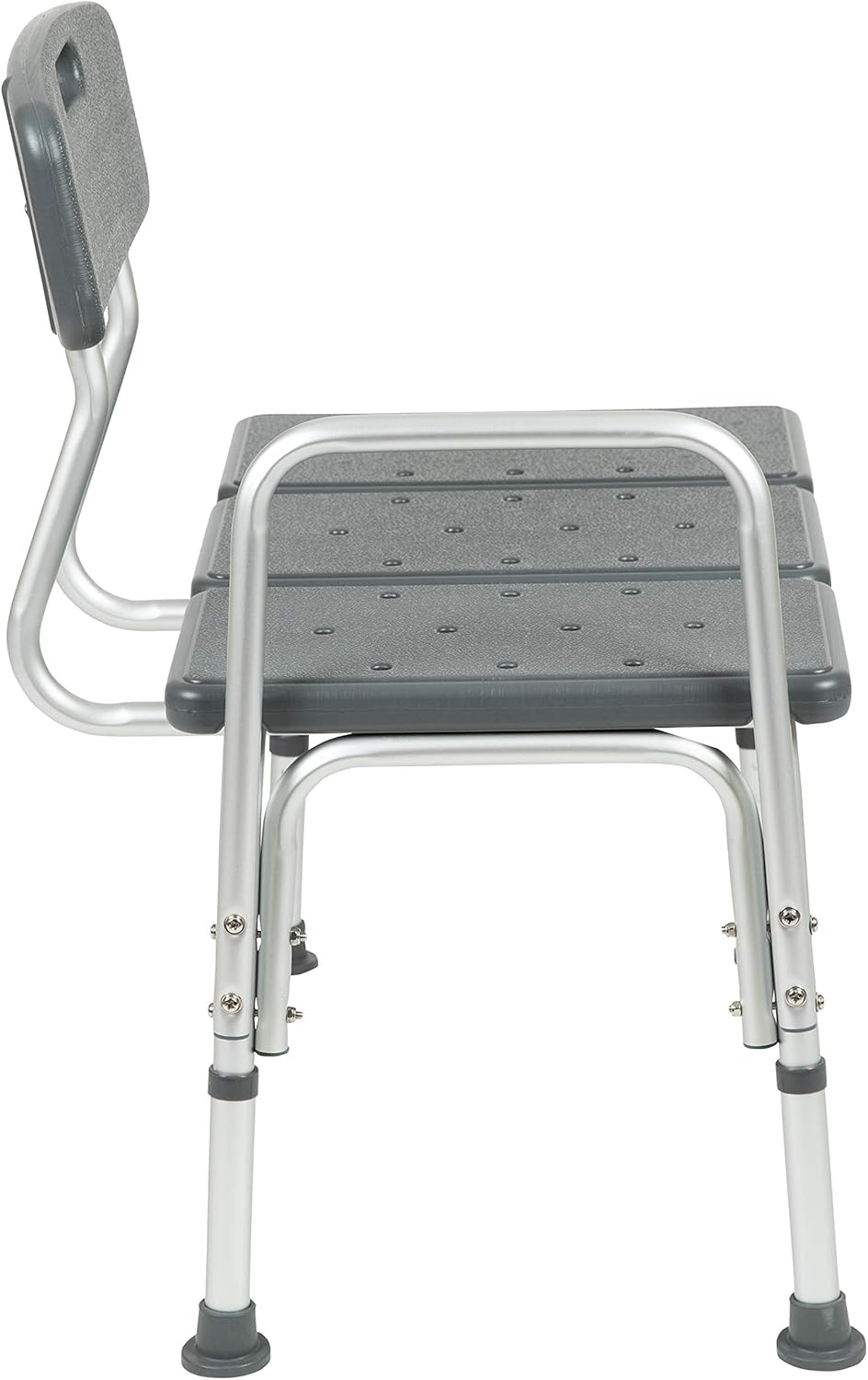 Flash Furniture HERCULES Series 300 Lb. Capacity Adjustable Bath & Shower Transfer Bench with Back and Side Arm