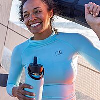 HYDRO FLASK Wide Mouth Flex Straw Cap Bottle - Insulated Stainless Steel