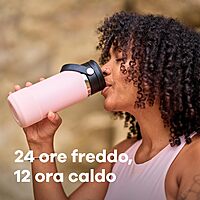 HYDRO FLASK Wide Mouth Insulated Bottle with Flex Sip Lid