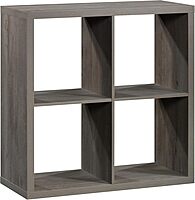 Sauder Miscellaneous Storage 4-Cube Organizer Storage Bookcase/Pantry cabinets, Mystic Oak