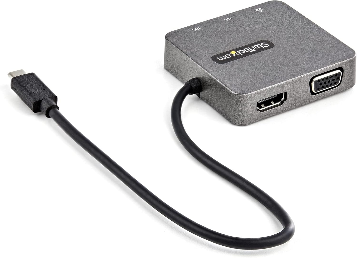 StarTech.com USB-C Multiport Adapter - USB 3.1 Gen 2 Type-C Mini Dock - USB-C to 4K HDMI or 1080p VGA Video