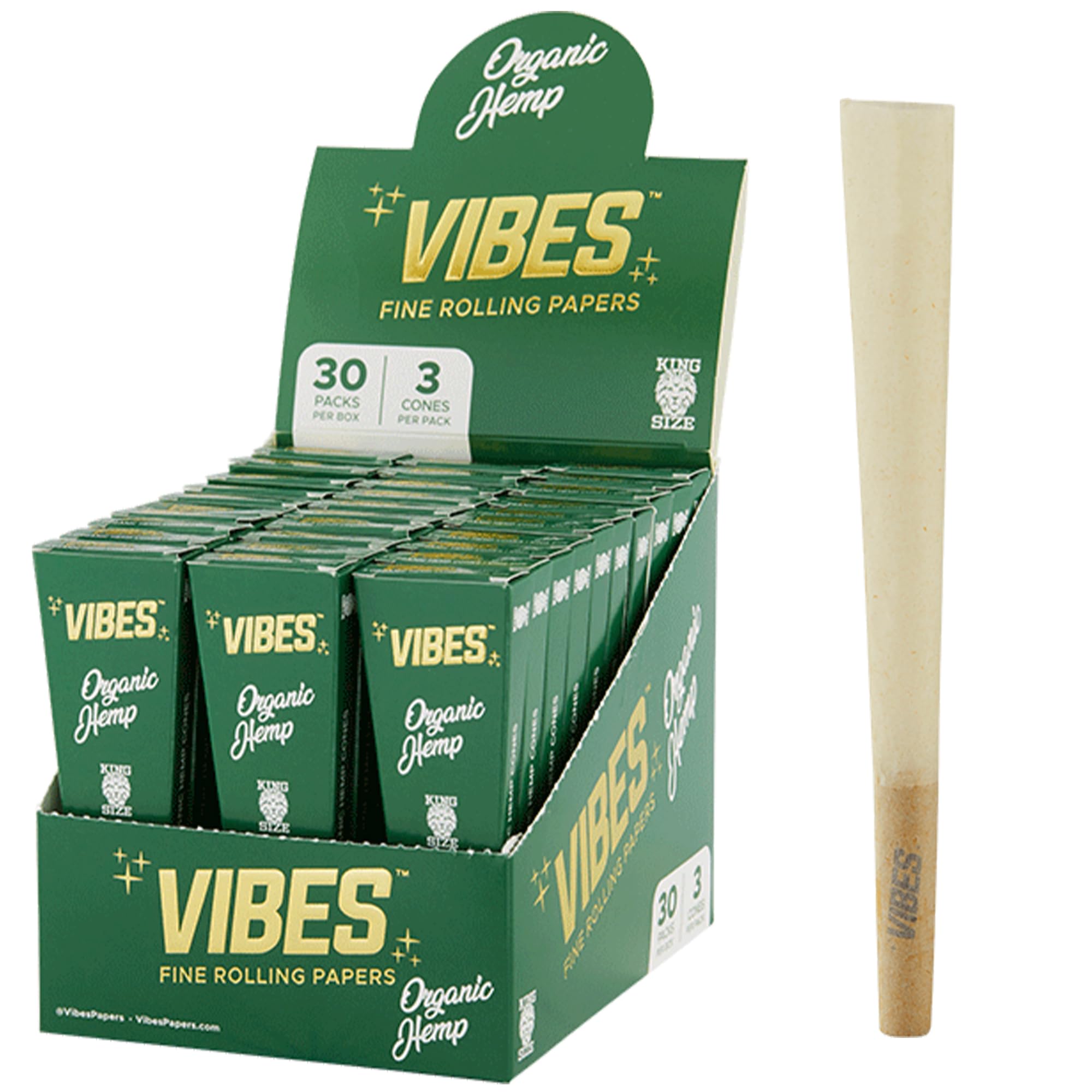 VIBES:CONES ORGANIC HEMP 6/30