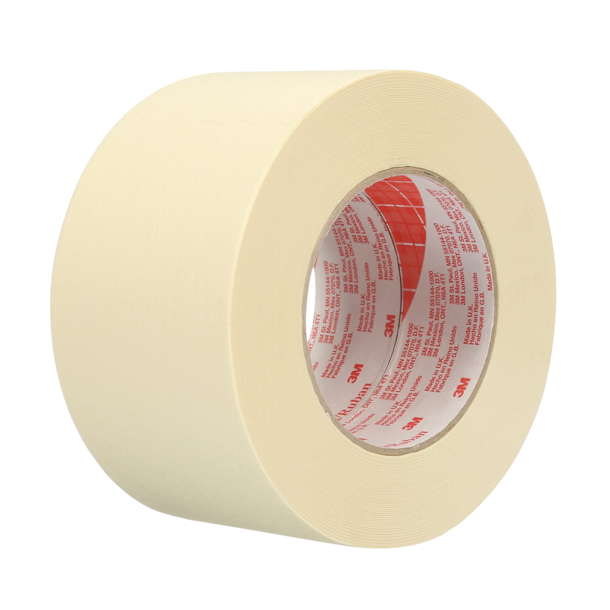 Scotch 3M Performance Masking Tape 2364, Clean Removal, Versatile Adhesive, Tan Color, 6.5 mil, 72 mm x 55 m, 12/Case