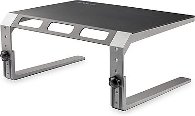 StarTech.com Monitor Riser Stand - for up to 32" (22lb/10kg) Monitor - Height Adjustable - Computer Monitor Riser - Steel and Aluminum (MONSTND)