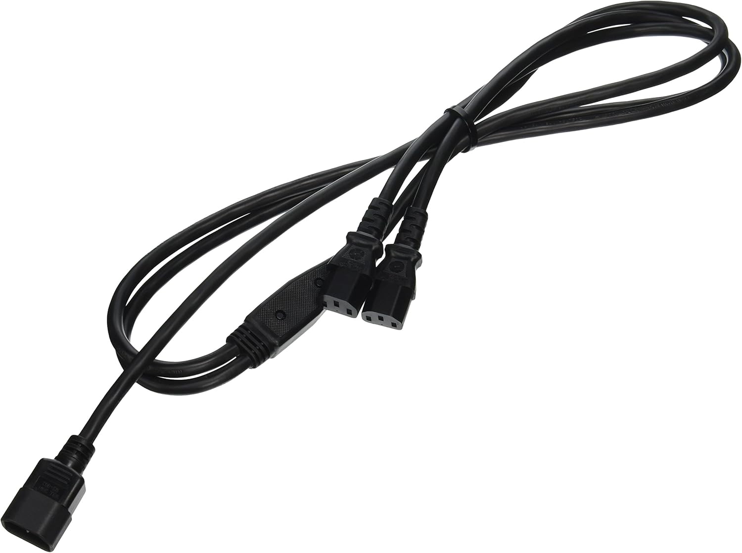C2G Power Splitter Cord (Power Squid), 16 AWG, Black