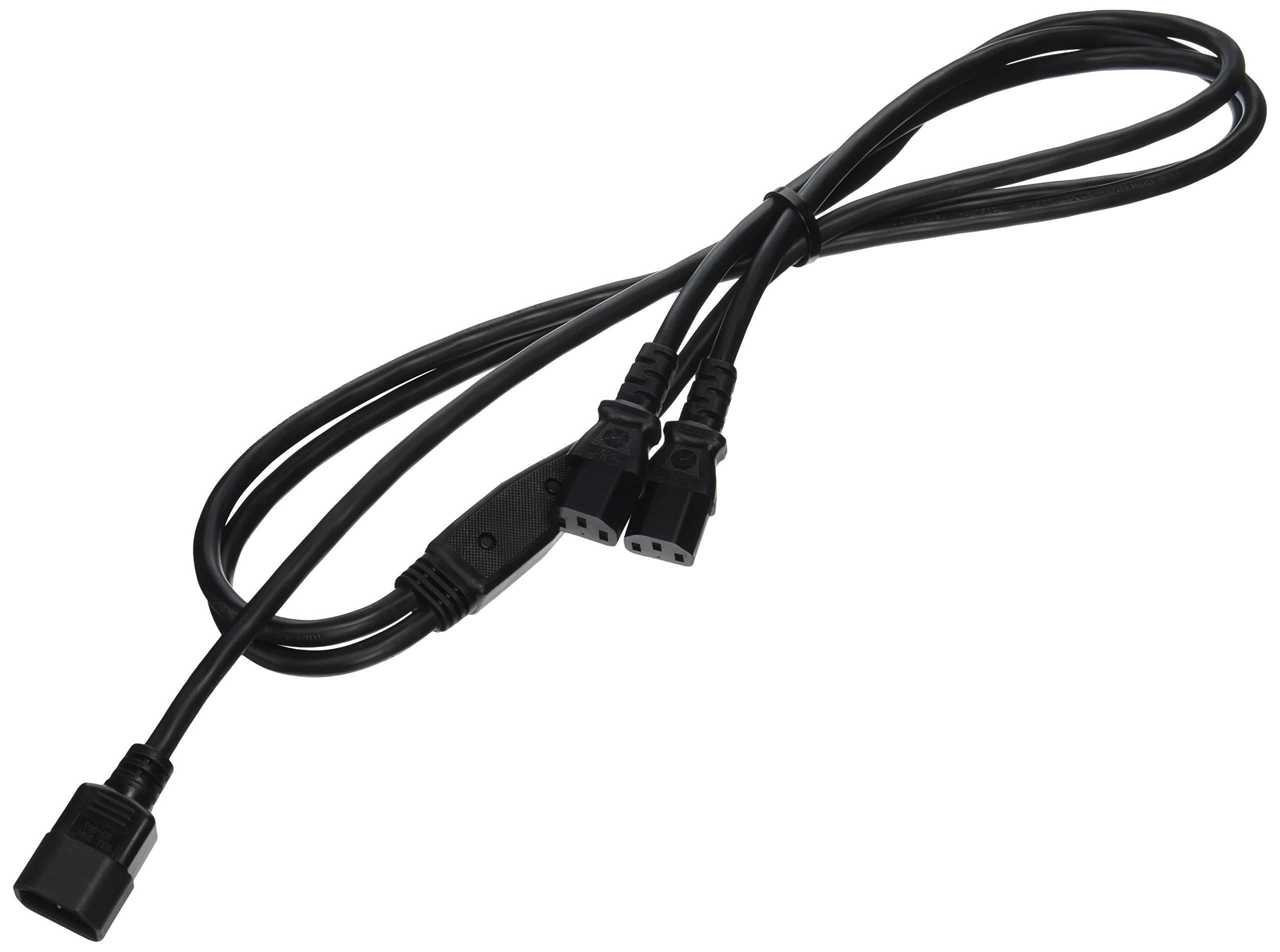 C2G Power Splitter Cord (Power Squid), 16 AWG, Black