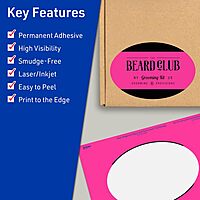 Avery Printable Oval Labels - Sure Feed Print-to-the-Edge