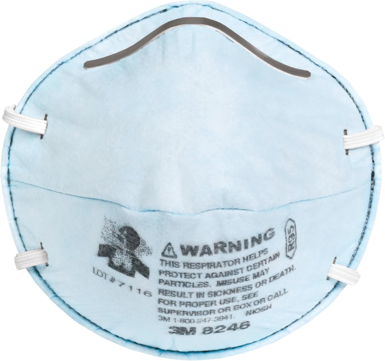 3M 8246 Household Cleanser Odor Respirator,R95 Non-Valved, Disposable Respirator, 1-Pack
