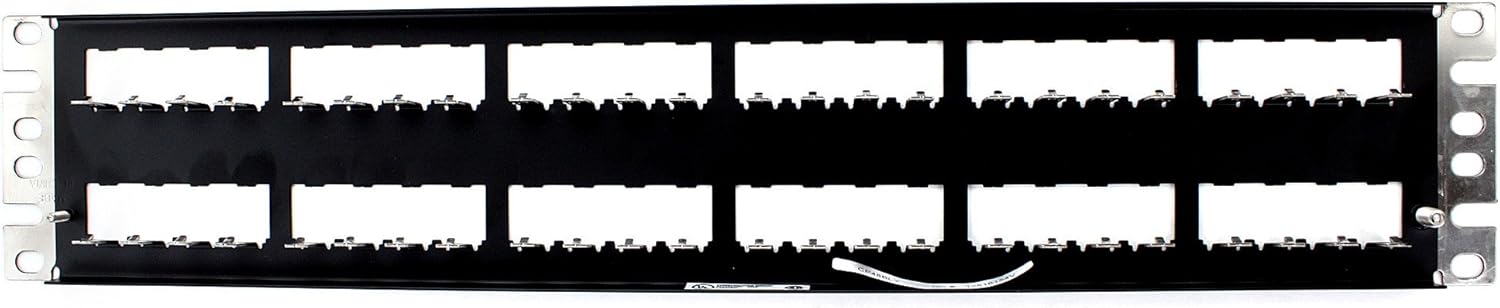 Panduit CP48BLY 48-Port Flat Patch Panel, Black