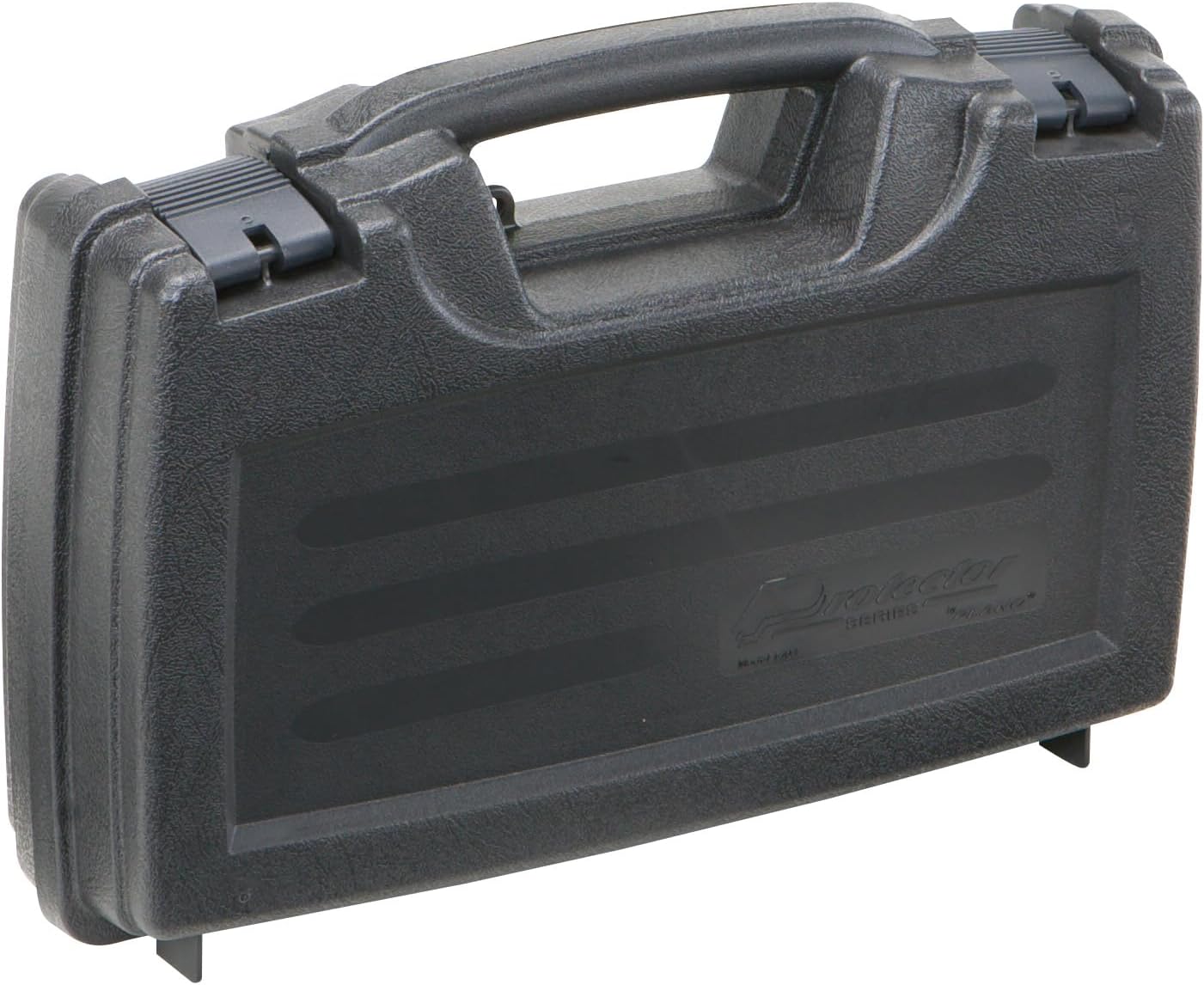 Plano Protector Series Single Pistol Case, Small, Black, Hunting Gun Case with Padlock Tabs and Foam Padding
