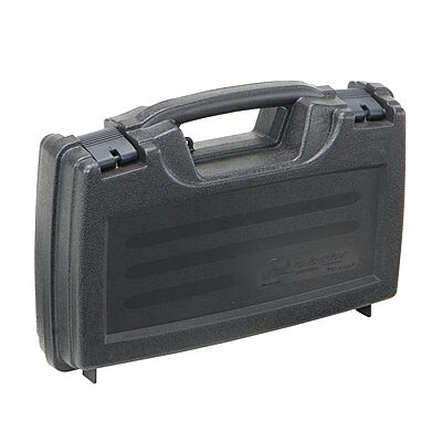 Plano Protector Series Single Pistol Case, Small, Black, Hunting Gun Case with Padlock Tabs and Foam Padding