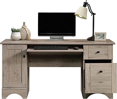 Sauder Select 60inW Double-Pedestal Computer Desk