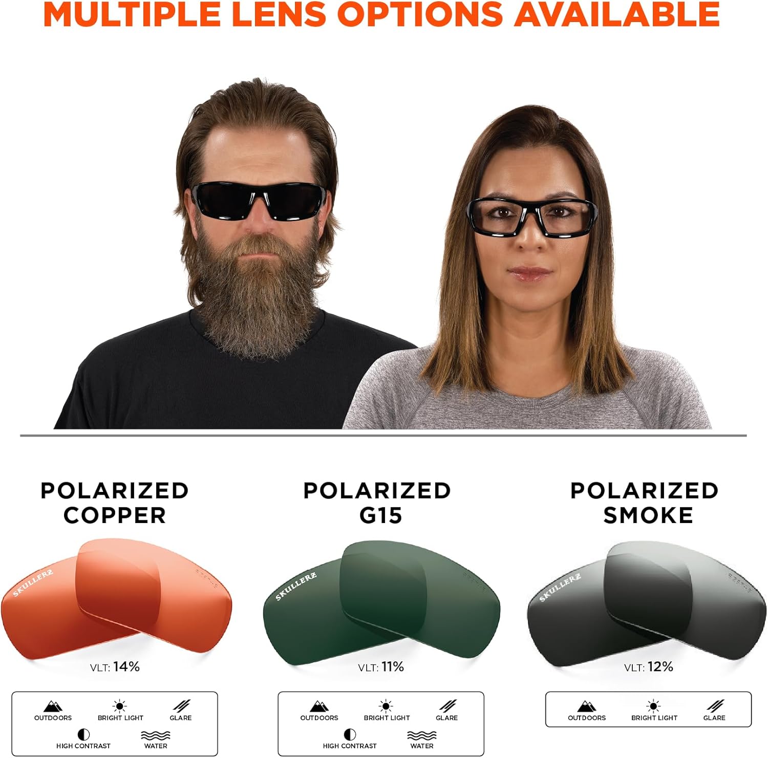 ERGODYNE Skullerz Odin Polarized Safety Sunglasses