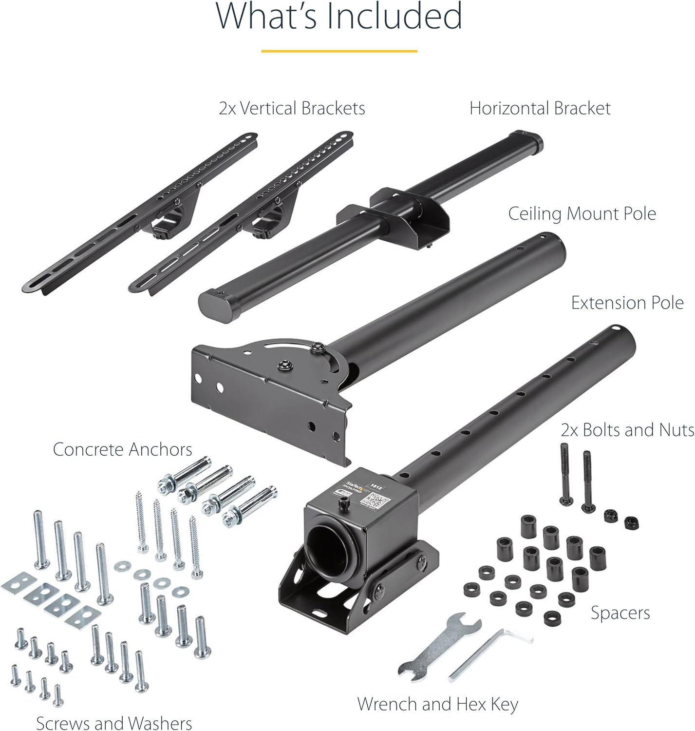 StarTech.com Universal Ceiling Mount for TVs and Projectors