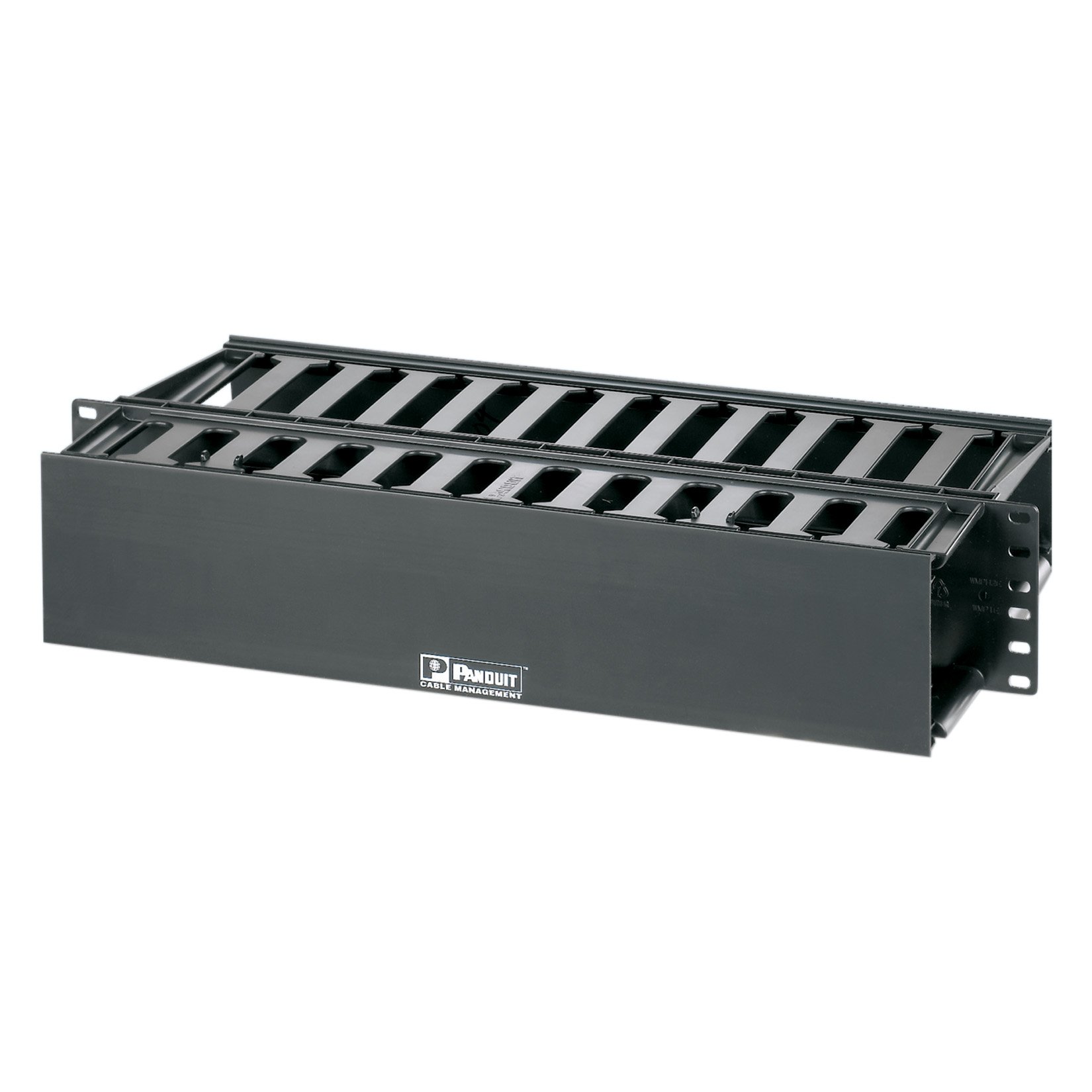 Panduit PatchLink WMP1E Horizontal Cable Manager - Black - 2 RU - 19in
