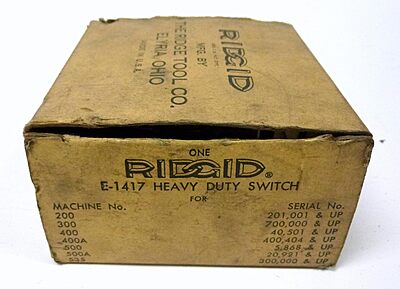 RIDGID 44505 E 1417 Replacement Switch