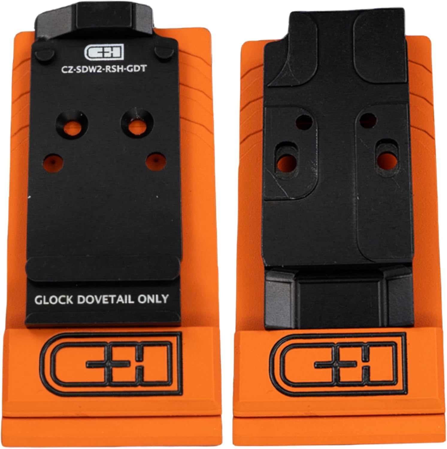 C+H Precision Red Dot Mounting Plate | Compatible with CZ Shadow 2 Optics Ready Models and Compatible with Trijicon RMR/SRO