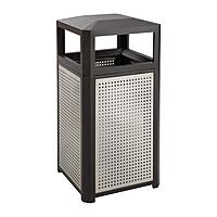 Safco Evos Steel Trash Can, Indoor and Outdoor Use