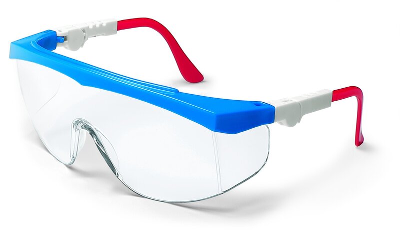 MCR Safety Glasses TK130AF Tomahawk Polycarbonate Lens with UV Protection, Anti-fog Coating & Side Shields, Multi color