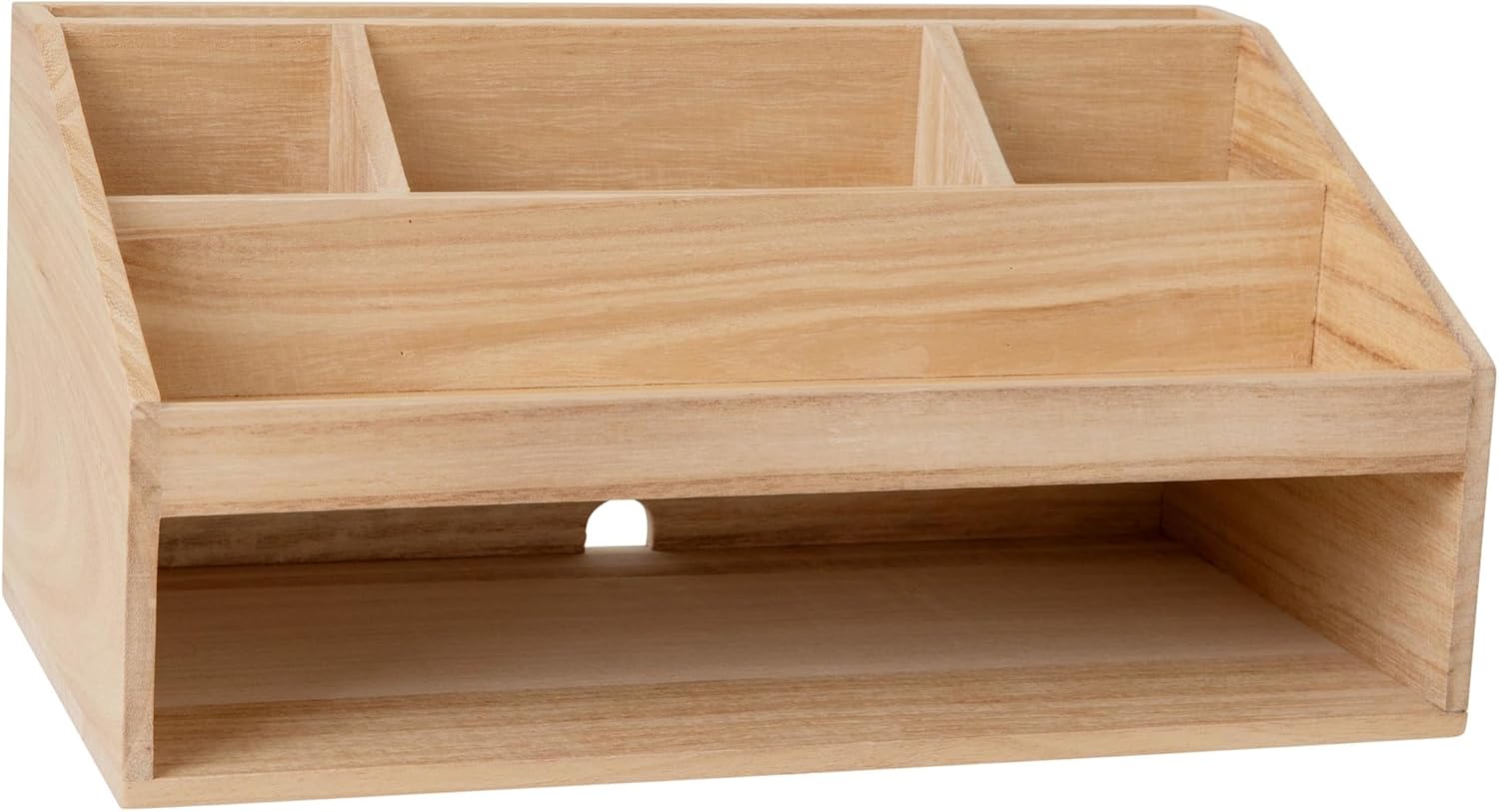 MARTHA STEWART Weston Wooden Desktop Organizer