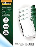 Fellowes 52089 Binding Presentation Covers, 8mil, Letter, 100 Pack, Clear