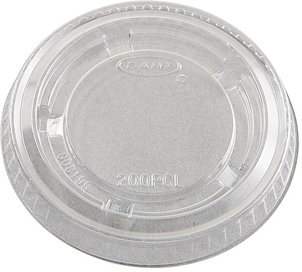 Solo PL200N Clear Portion Container Lid - Fits 1.5-2.5 oz (Case of 2500)