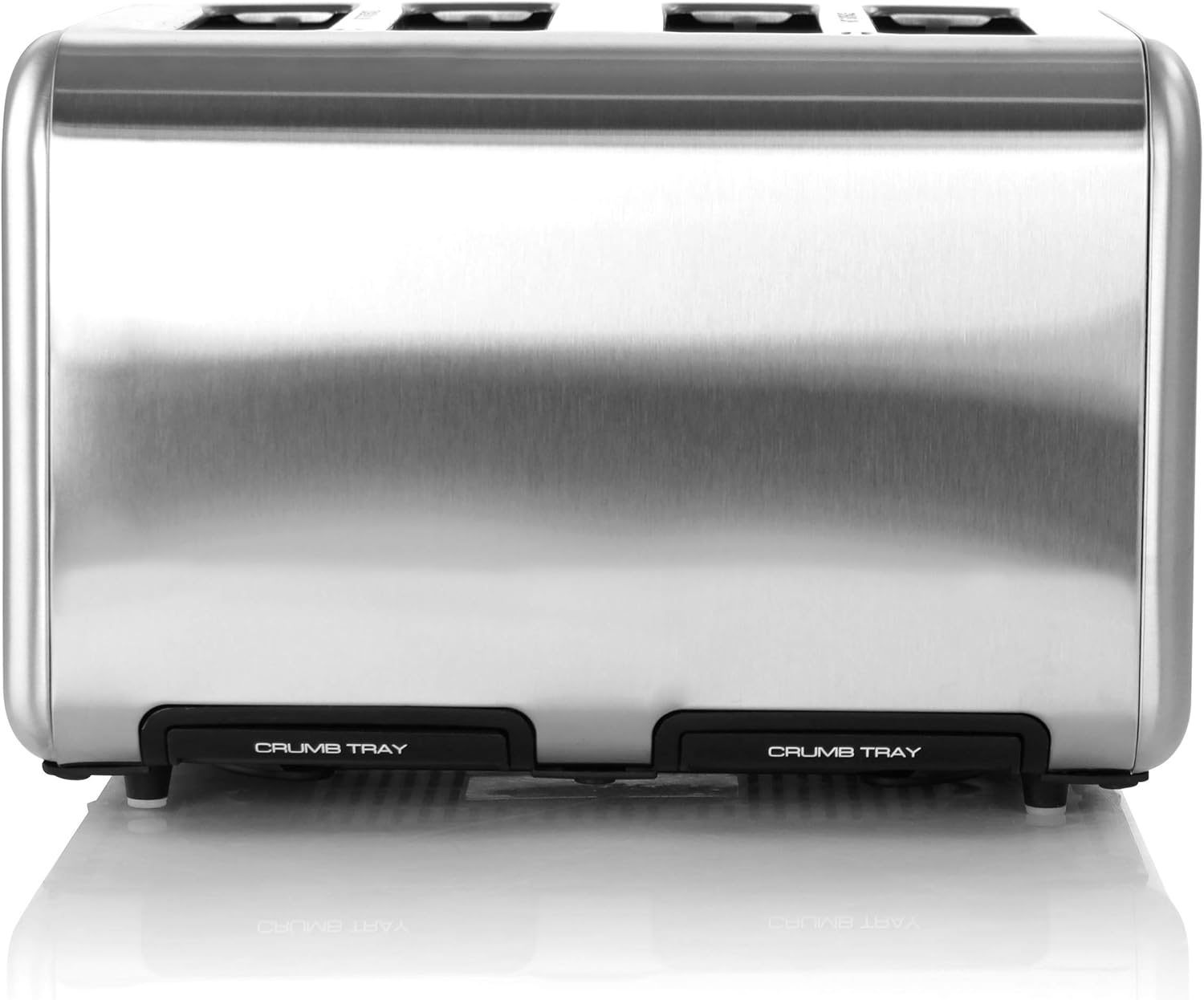 MegaChef 4-Slice Stainless Steel Toaster, Silver