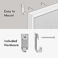 U Brands Cork Bulletin Board with Wood Frame