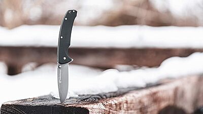 Smith & Wesson Velocite 7.75in High Carbon S.S. Assisted Folding Knife with 3.5in Clip Point Blade and Polymer Handle