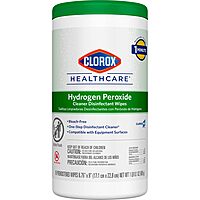 Clorox Healthcare Hydrogen Peroxide Cleaner Disinfectant Wipes, 6.75" x 9", 95 Count (Package May Vary) 95 Count (Pack of 1)