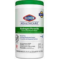 Clorox Healthcare Hydrogen Peroxide Cleaner Disinfectant Wipes, 6.75" x 9", 95 Count (Package May Vary) 95 Count (Pack of 1)