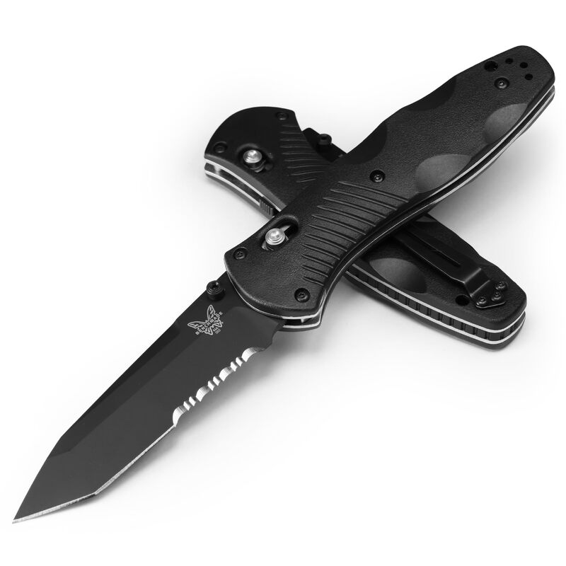 Benchmade - Barrage 583 Tactical Knife, Serrated Tanto Blade with Black Handle (583SBK)