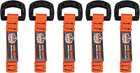 Ergodyne Squids 3707 Tool Tethering Attachment for Hand Tools, Non Conductive D-Ring, 2lbs Weight Rating, 6-Pack