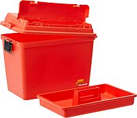 Plano Extra Large Dry Storage Box with Tray Orange