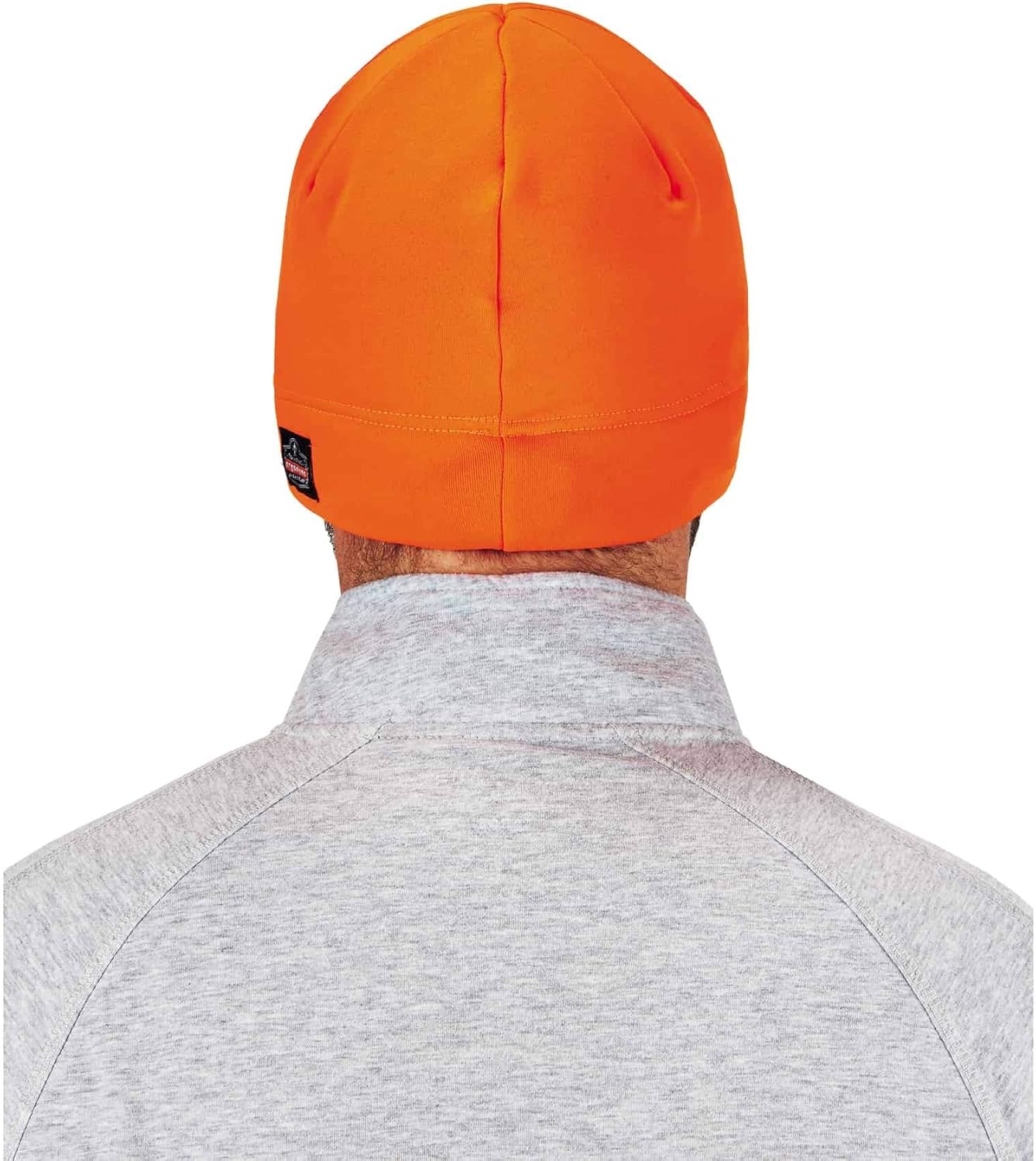 Ergodyne N-Ferno 6804 LED Light Fleece Skull Cap Beanie Hat, Orange, One Size